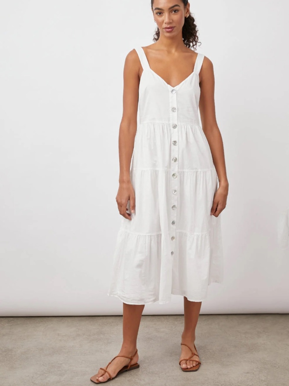 Rails Violet Dress in White Size XS 100% Cotton